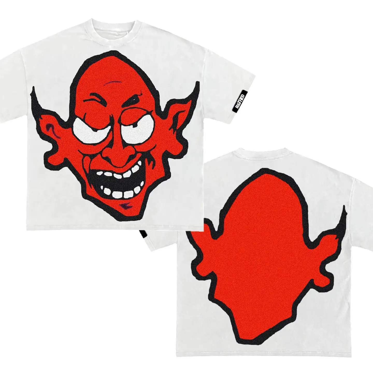 Goth Punk Oversized Printed Graphic T-shirts Y2k Top Harajuku Vintage Tops Men Women Casual Versatile T Shirt Loose Streetwear 240530