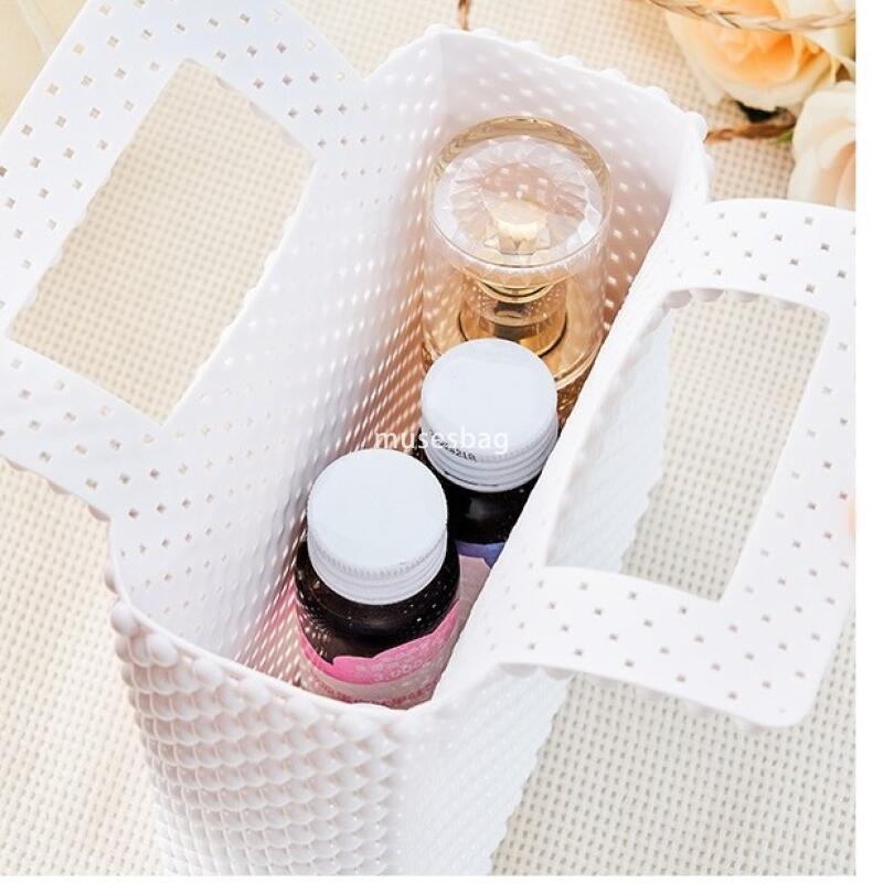 High quality dopamine PVC Barbie jelly bag fashionable and versatile woven vegetable basket dirt resistant and easy to wash summer women handbag