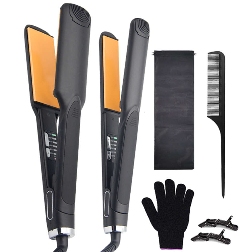Hair Straigher Brush Hot Sales Titanium 480F And Private Label Ceramic Flat Iron Hair Straightener