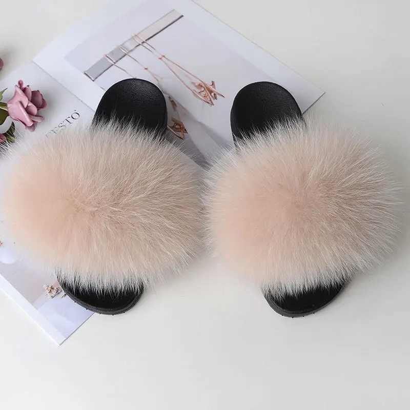 Women Fluffy Summer Furry Slides Slippers Indoor Fuzzy Flip ps Casual Outdoor Flat Ladies Fur Sandals Plush House Sh