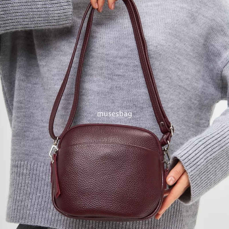 High quality women's fashionable crossbody bag, women's retro casual shoulder bag small round bag versatile simple and high-end small square