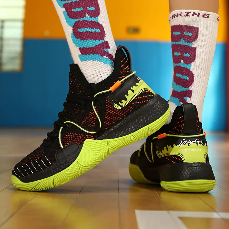 High-Quality Basketball Shoes: Anti-Skid, Shock Absorption, Multicolor Sneakers for Men & Women 4