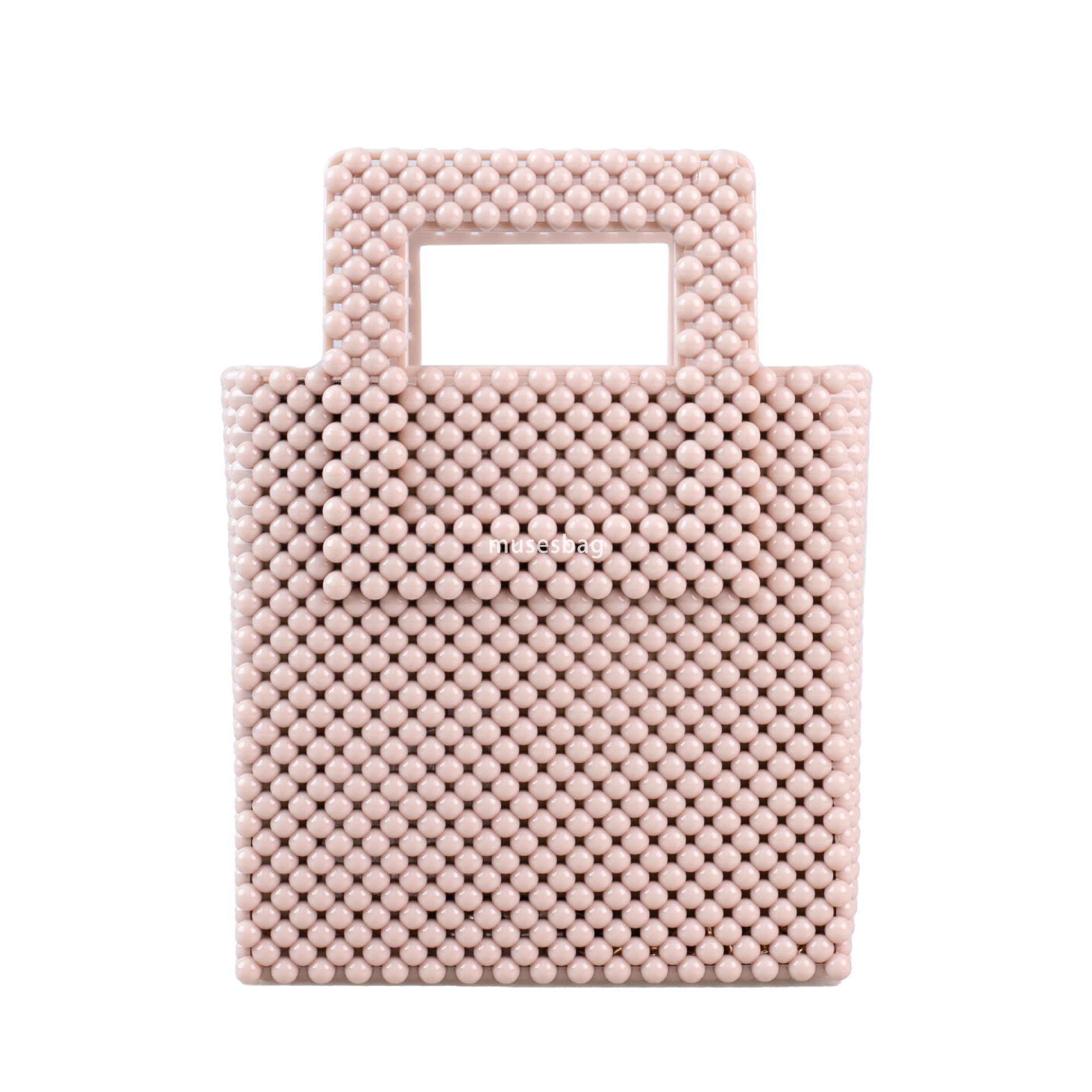 High quality dopamine PVC Barbie jelly bag fashionable and versatile woven vegetable basket dirt resistant and easy to wash summer women handbag