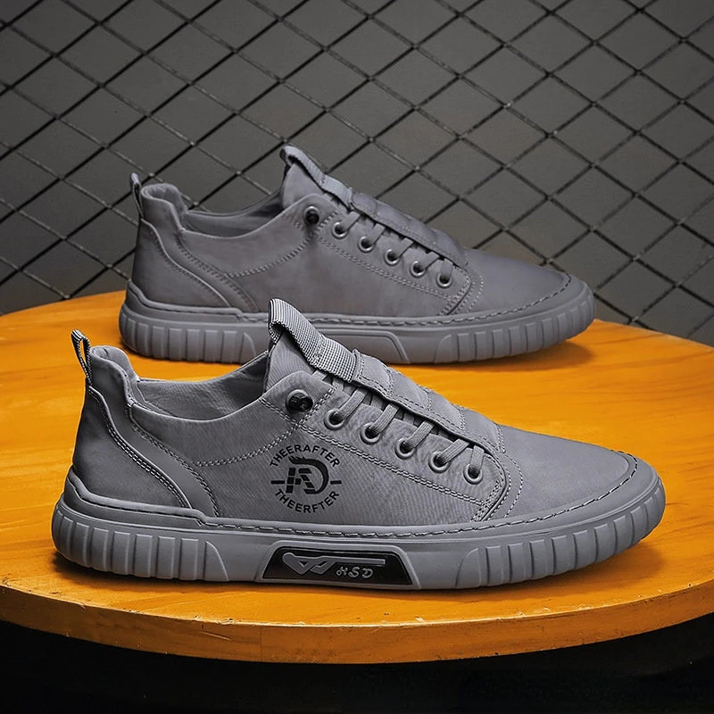 Slip Breathable Casual Sneakers Canvas on Walking Flats Thats Vulcanized Fashion Mens Shoes 24060