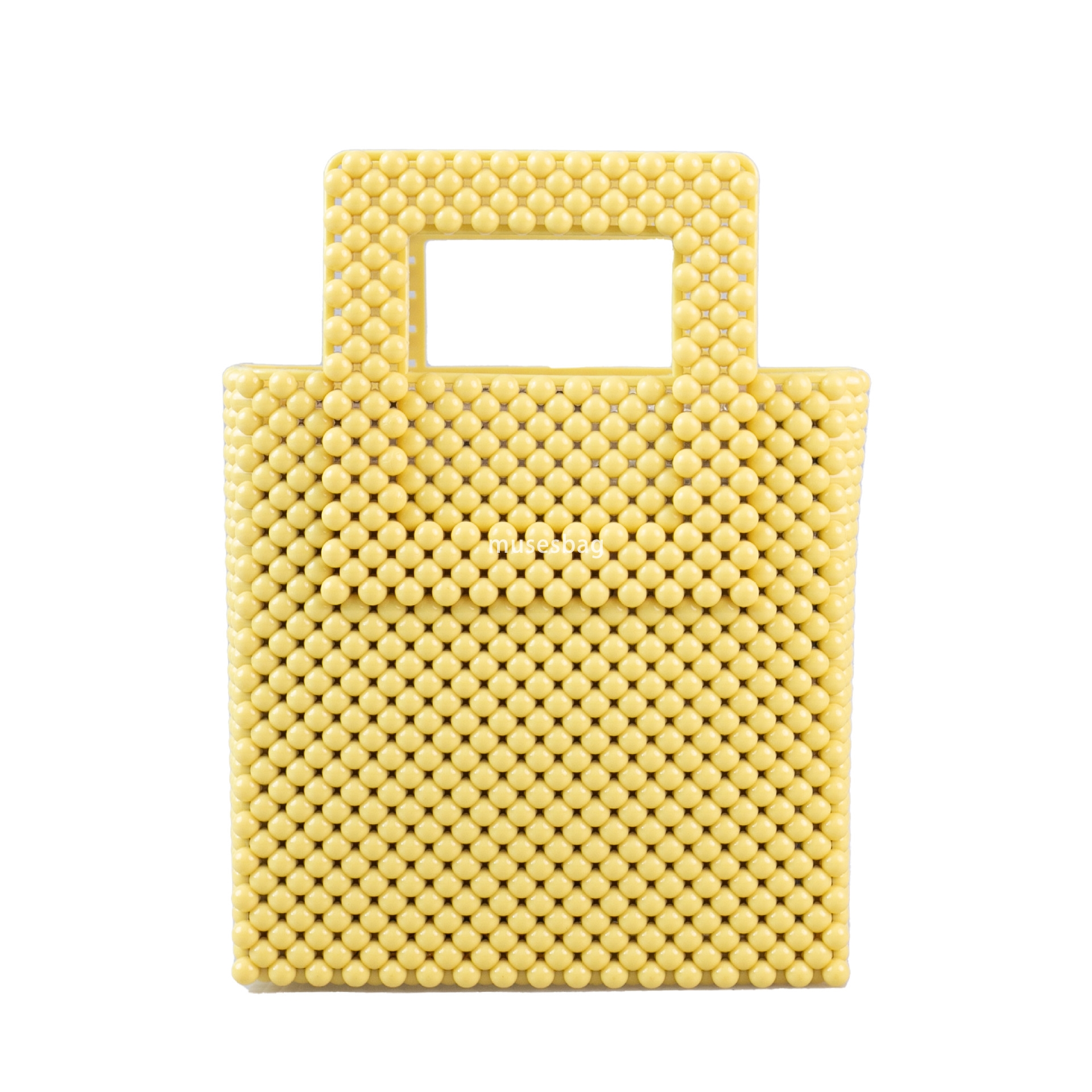 High quality dopamine PVC Barbie jelly bag fashionable and versatile woven vegetable basket dirt resistant and easy to wash summer women handbag