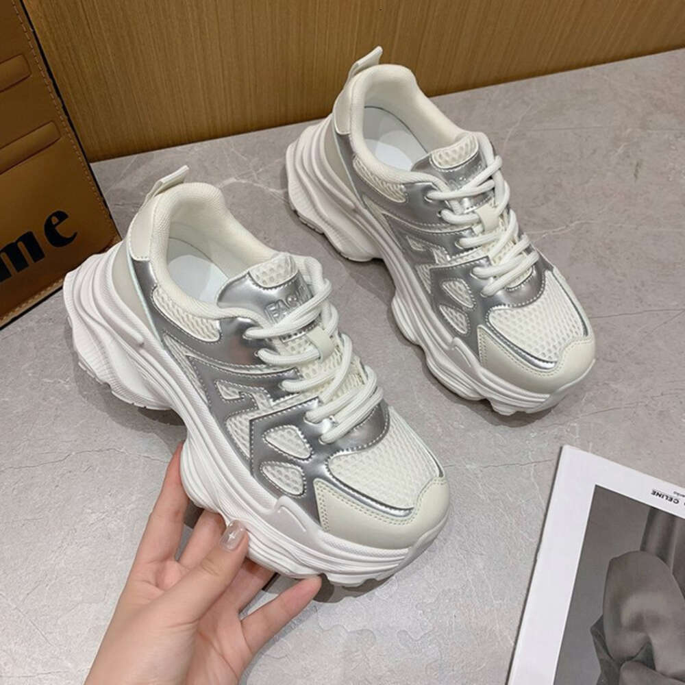 Ddmytiger Ddmytiger Daddy Vulcanize Women Four Seasons New Casual All Match Ladies Light Breathable Thick Sole Increase Running Shoes