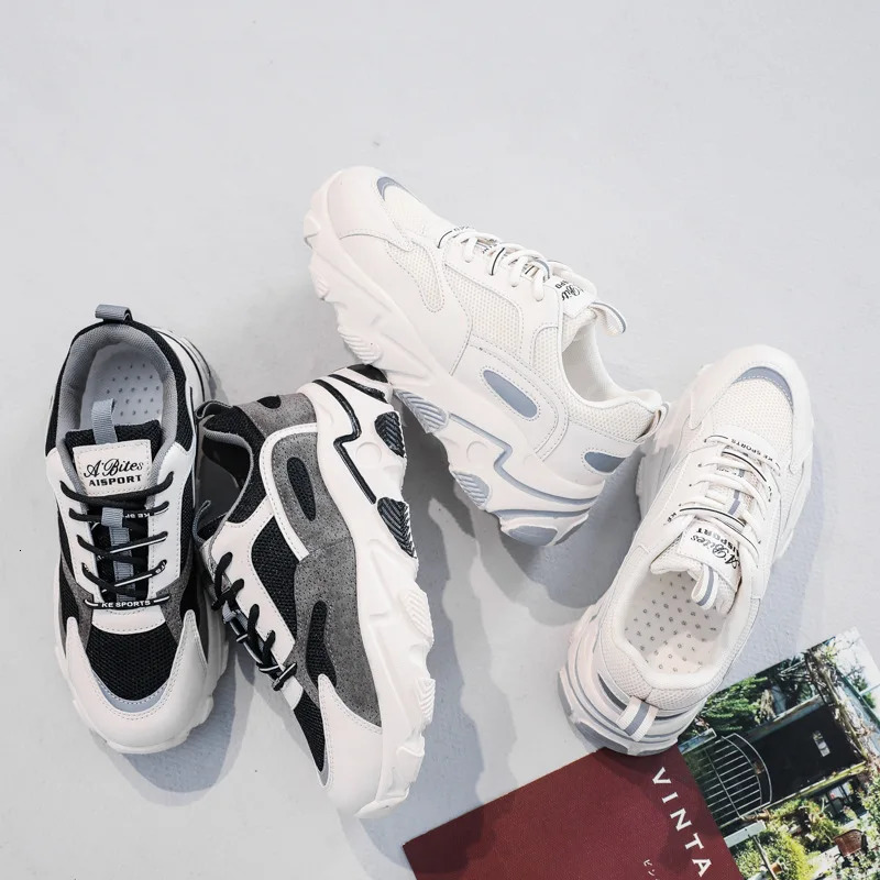 Casual Platform Sneakers Youth Girls Women Fashion Breathable Comfortable Chunky Tennis Increasing Height Running ShoesTrainers