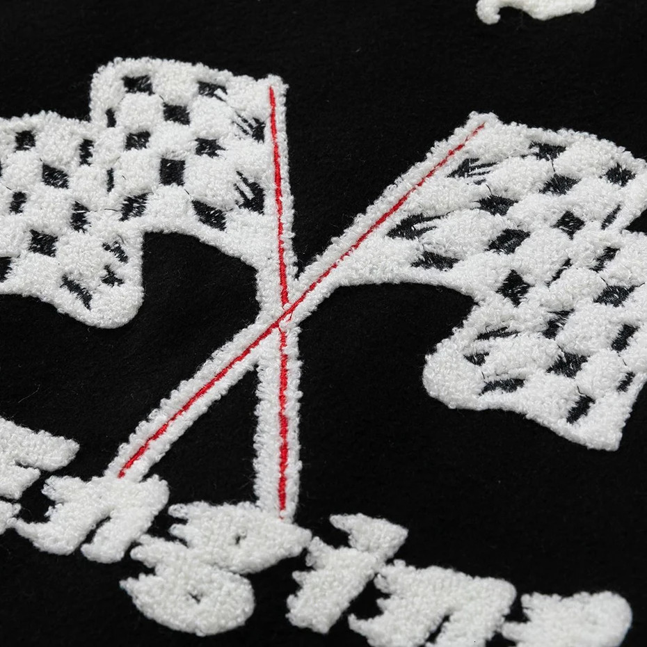 Streetwear Bomber Jacket Embroidery Graphic Baseball Jacket Retro Patchwork Varsity Jacket Coat Men Harajuku Y2K Jacket 240530