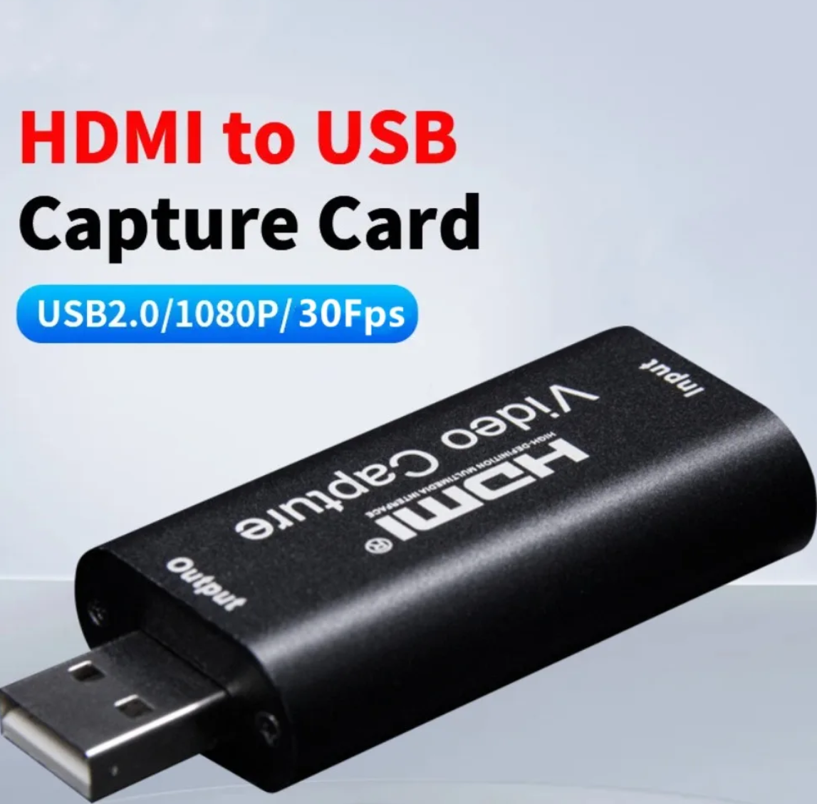 4K HDMI-compatible To USB 2.0 3.0 Video Capture Card 4K HDMI-compatible Video Grabber 1080P Cam Link Card for Game console DVD HD Camera
