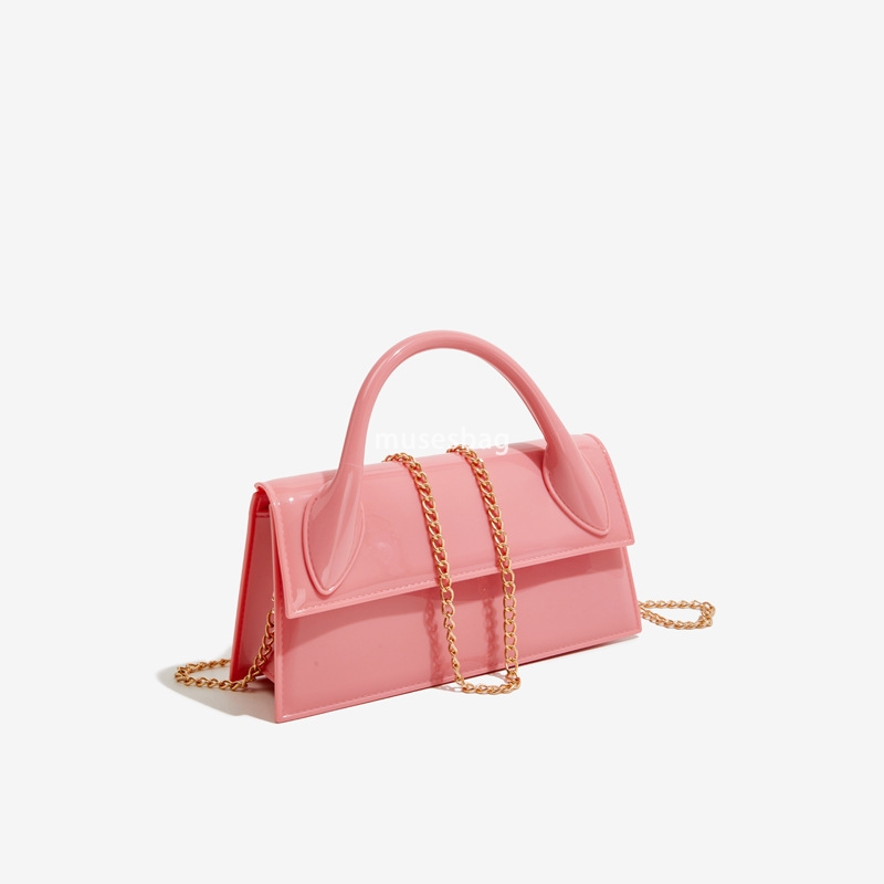 Niche Design Fashion PVC Handheld Jelly Bag New Outdoor Crossbody Bag Women Versatile Single Shoulder Bag Small Square Bag