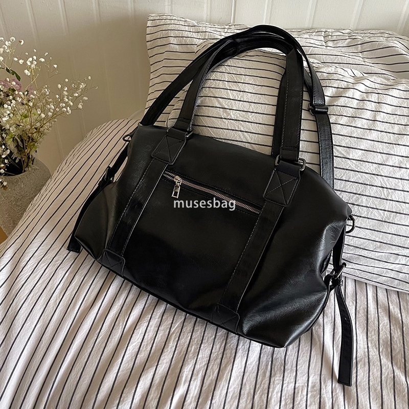 High quality women's designer fashionable portable travel bag Korean version casual retro tote bag large capacity classic crossbody bag luggage b