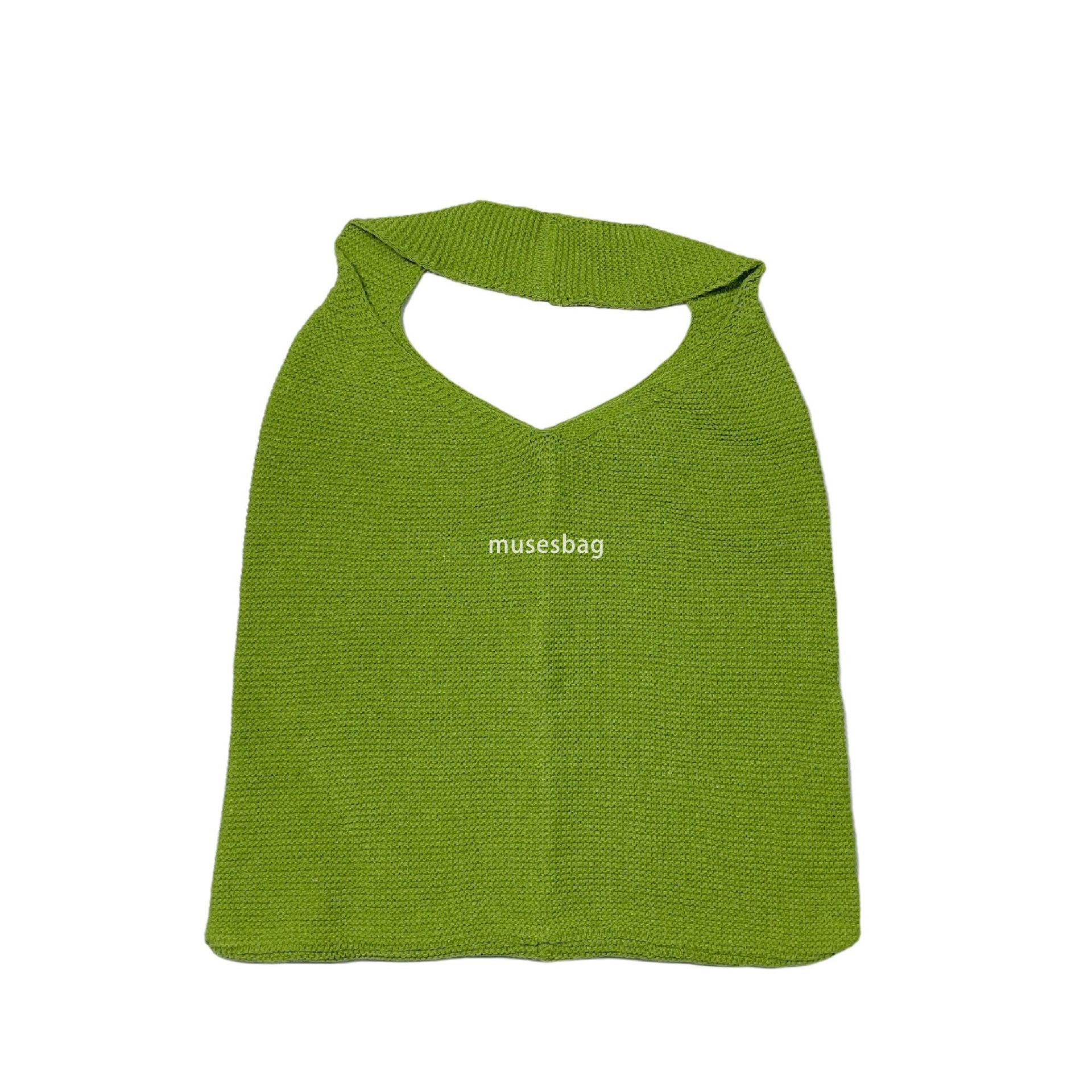 High quality new Korean version minimalist sweater bag sweet retro knit bag large capacity tote bag one shoulder bag trendy