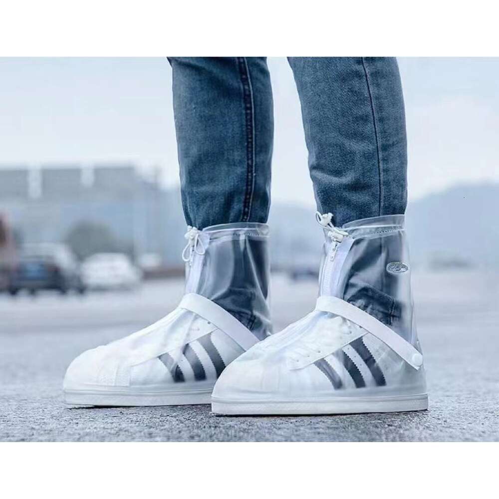 Fashionable thickened zipper waterproof cover, rainproof outdoor shoe cover