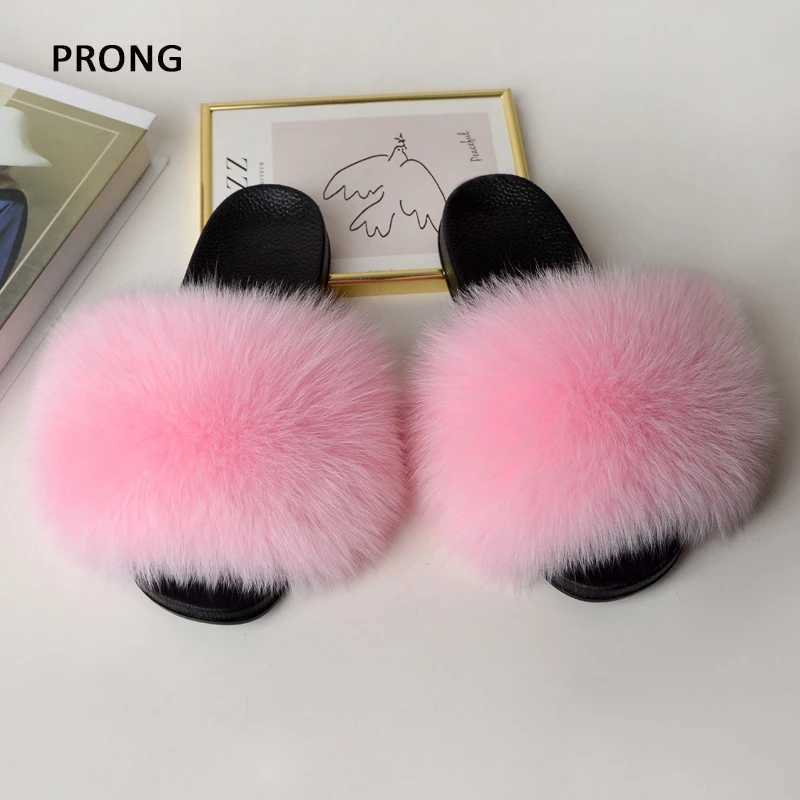 Women Fluffy Summer Furry Slides Slippers Indoor Fuzzy Flip ps Casual Outdoor Flat Ladies Fur Sandals Plush House Sh