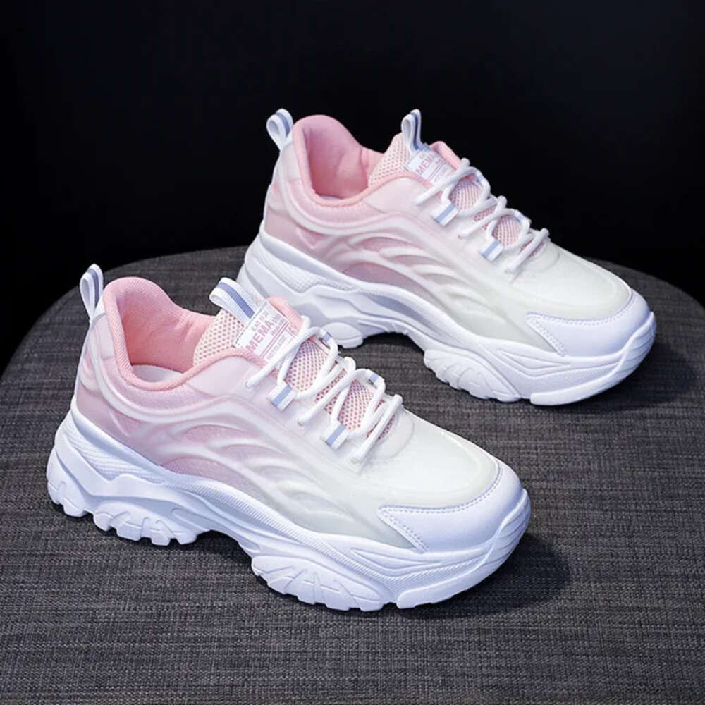 Ddmysports Mixed Colors Breathable Platform Sneakers New Casual All Match Mesh Lightweight Sprots Running Shoes Fashion Spring Autumn OUTDOOR