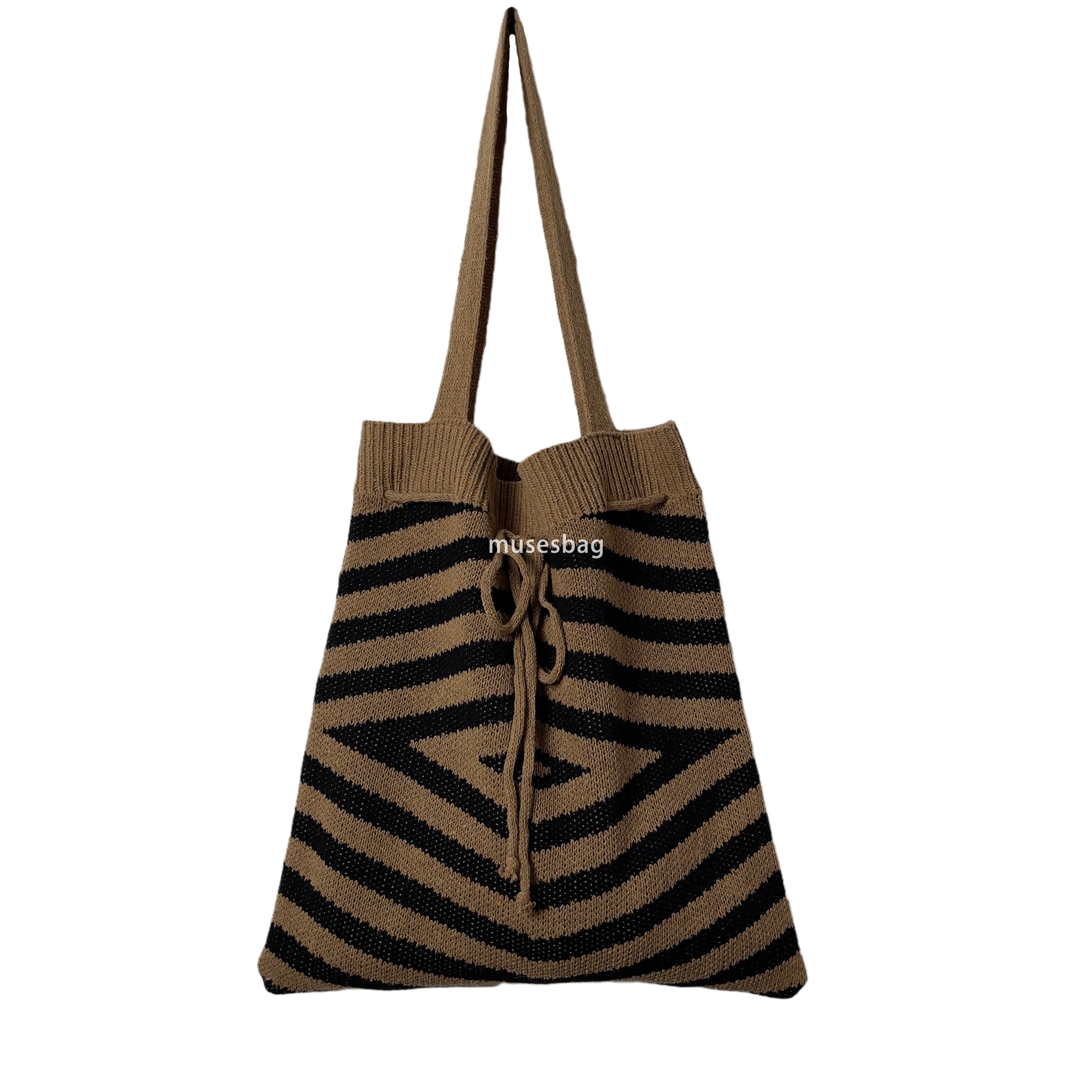 New Vintage Bag Single Shoulder Bag Minimalist Knitted Bag Fashionable Tote Bag Commuting Large Capacity Underarm Bag Women Bag Handbag Trend