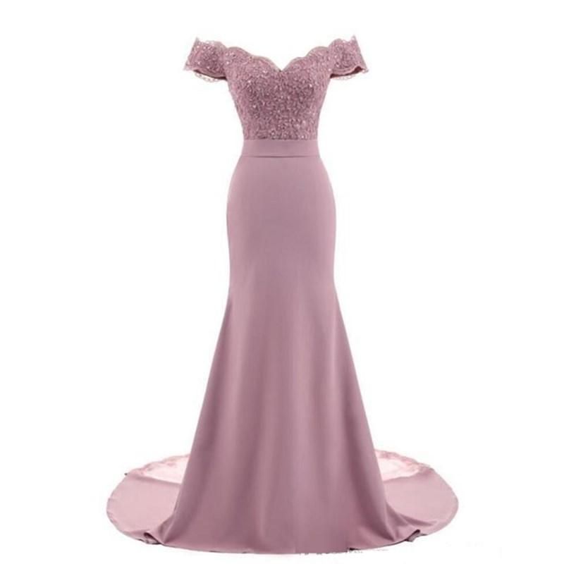 White Bridesmaid Dresses Chiffon Off Shoulder Lace Applique Floor Length Maid of Honor Evening Gowns Wedding Party Dress Custom made 2024