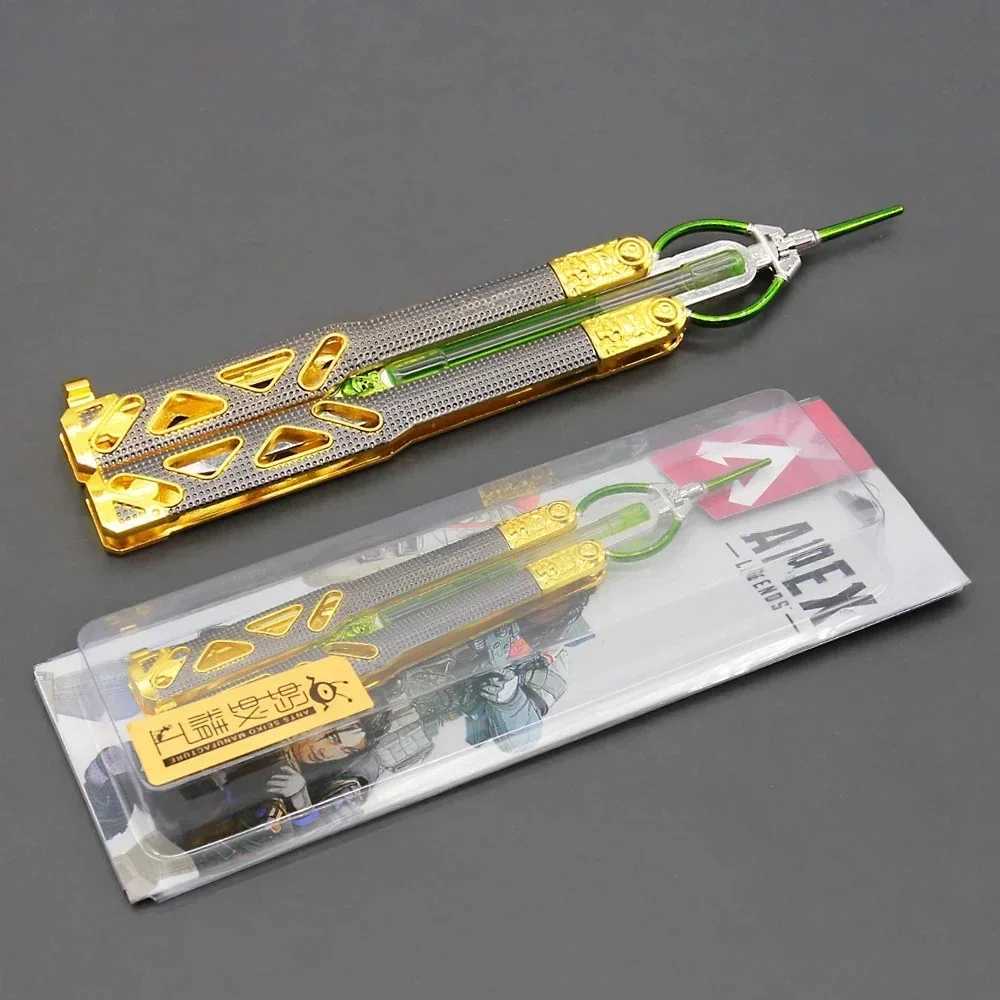 Novelty Games Apex Heirloom Octane Heirloom Butterfly Knife Game Keychain Knife Katana Swordsman Gift Childrens Toy T240607