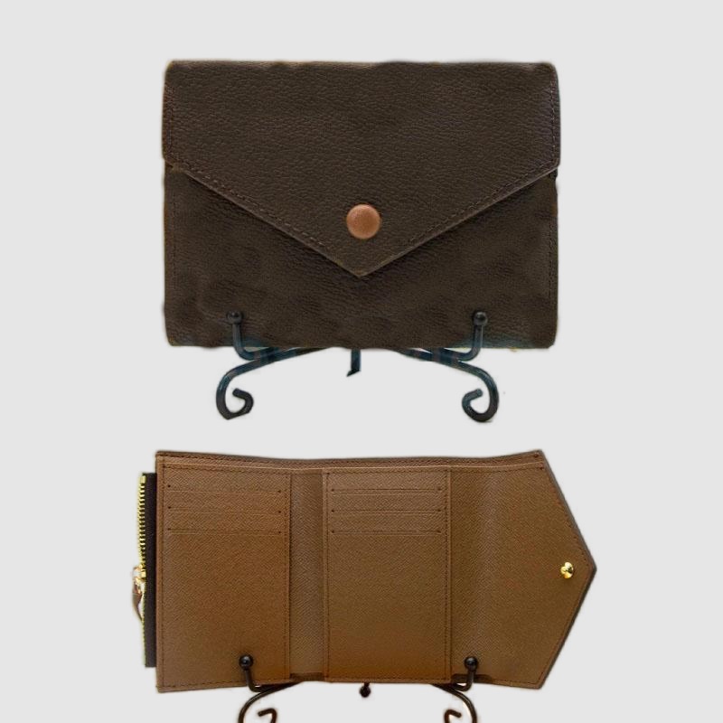 Real leather designer women card holder coin purse solid letter old flower portafoglio vintage portable flap small wallet classic popular xb172 C4