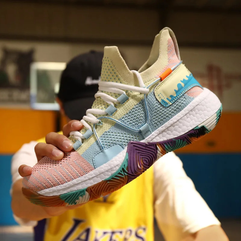 High-Quality Basketball Shoes: Anti-Skid, Shock Absorption, Multicolor Sneakers for Men & Women 4