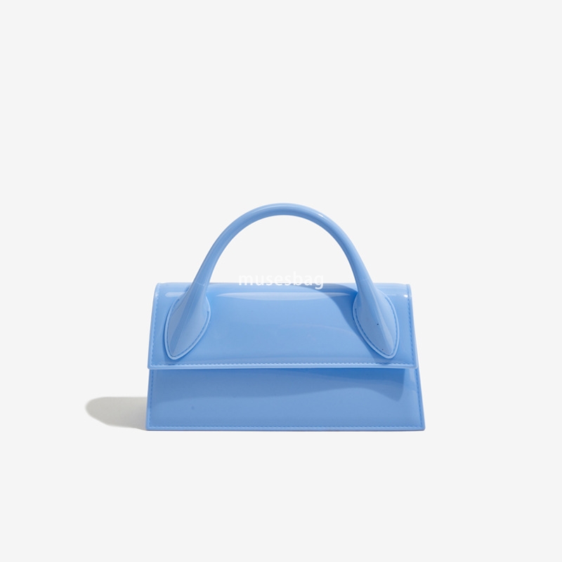 Niche Design Fashion PVC Handheld Jelly Bag New Outdoor Crossbody Bag Women Versatile Single Shoulder Bag Small Square Bag