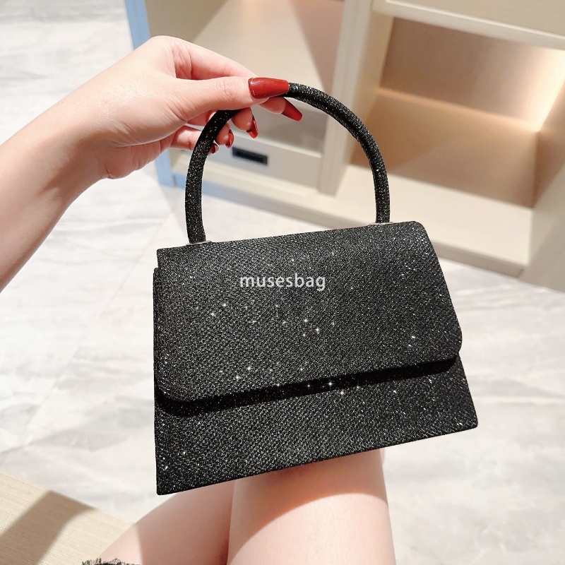 High quality women sequin high-end shoulder bag with magnetic buckle simple and practical handheld dinner bag women bag princess fashion diagonal cros