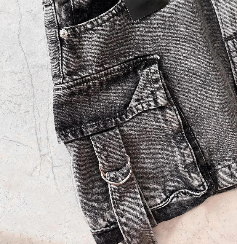 Skirts Harajuku Multiple Pockets Denim Plaid Skirt Vintage Goth Black Y2k Mini Skir Fashion Womens Casual Versatile Sexy Streetwear