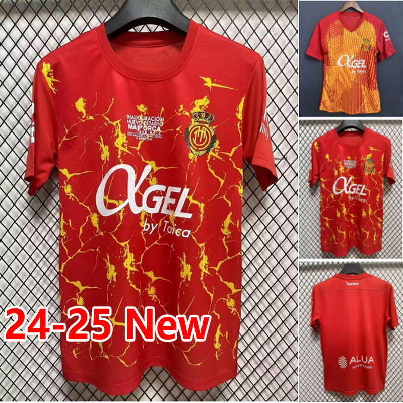 24 25 RCD Mallorca Soccer Jerseys 2024 2025 home MAFFEO SANCHEZ ABDON A. RAILLO Football Shirt VALJENT MURIQI BABA GRENIER COPETE camesita de futol Mens size s S-XXL