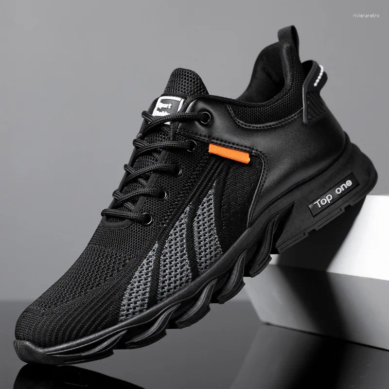Casual Shoes Men's Thick Sole Breathable Sneakers Low Lace Up Fashion Men Spring Comfortable Versatile Outdoor Running