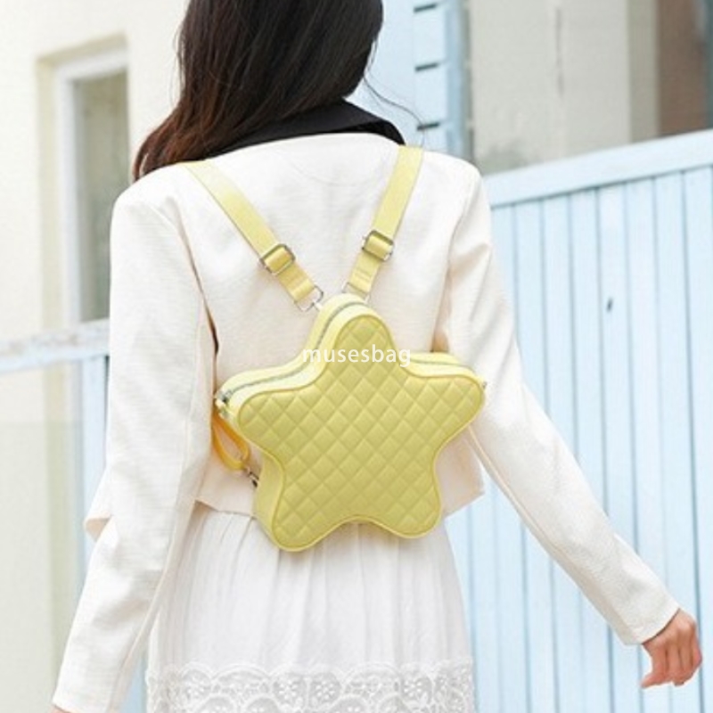 High quality new niche design fashionable jelly bag PVC five pointed star crossbody women diamond grid bag star commuting to work and school shoulder 