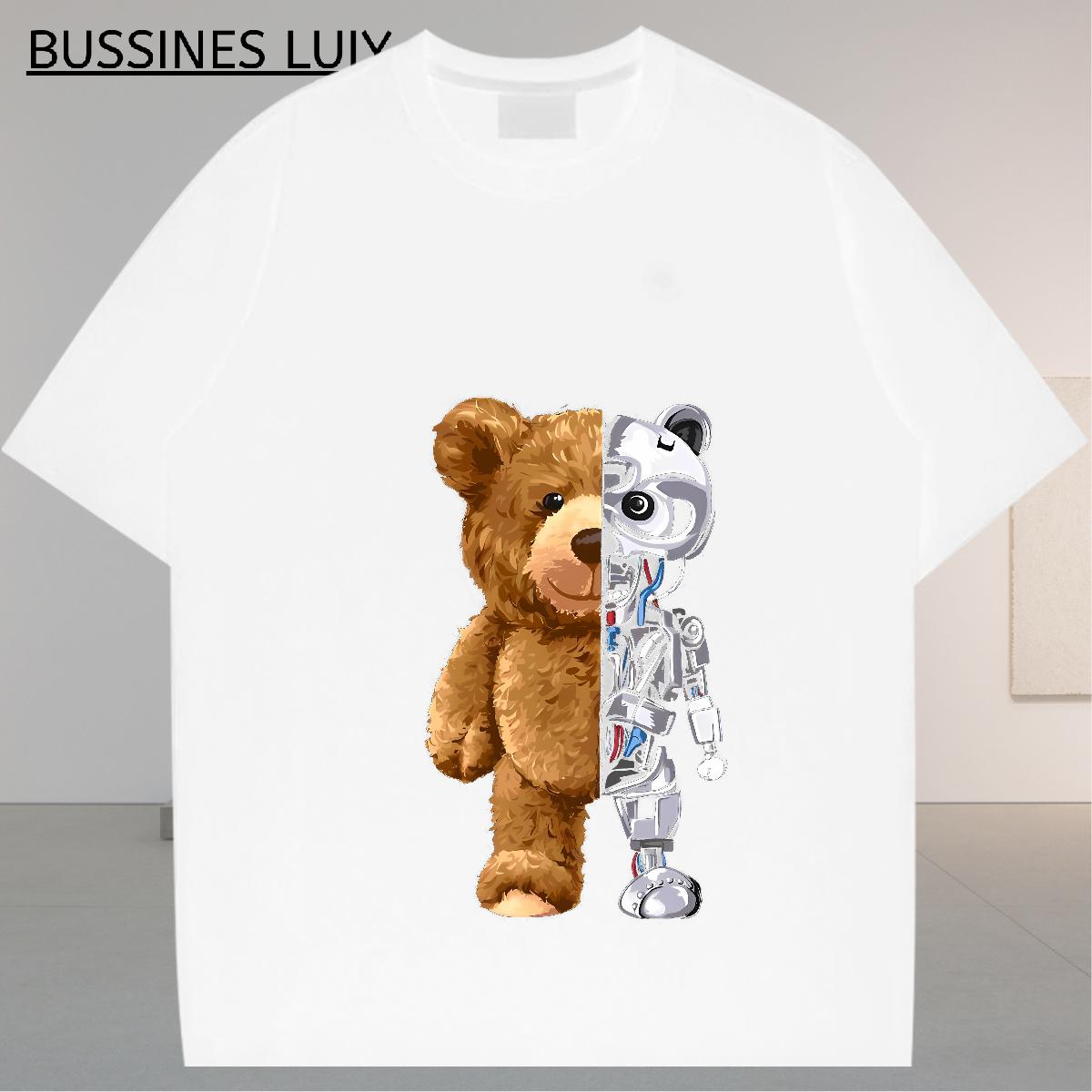 Designer T-Shirts for Men Custom Cartoon Home Outdoor Men Tops Tees Crew Neck Cotton Breathable High Quality
