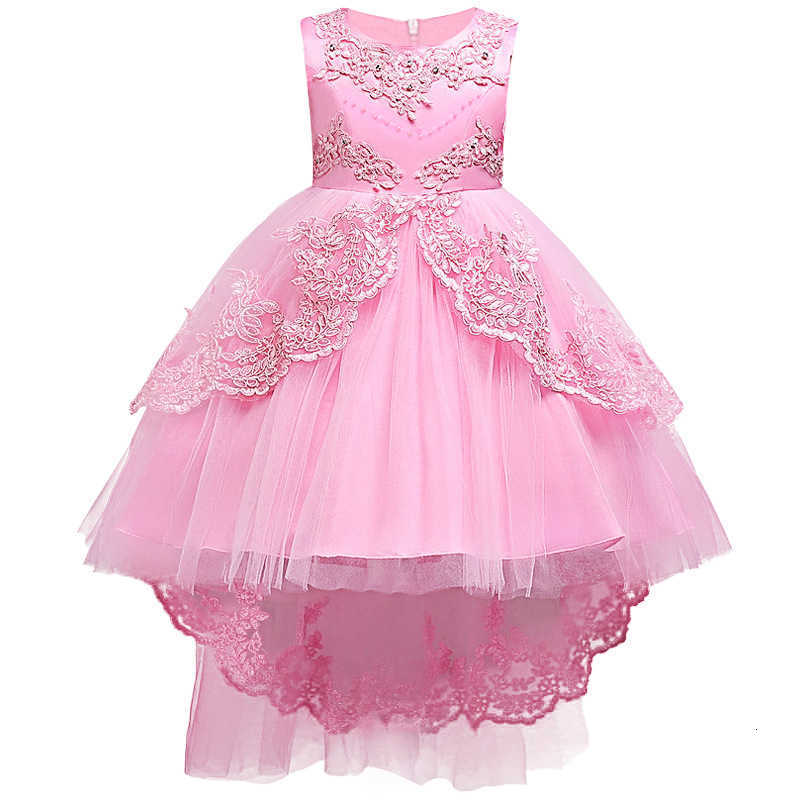 Girl's Dresses Children's dress princess skirt embroidered girls lace dress flower children's tailed shawl skirt