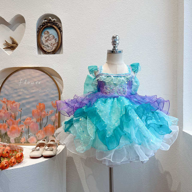 Girl's Dresses Girl's Mermaid Lolita Dress Sparkling Sequin Super Beautiful Pengpeng Princess Dress Mermaid Concubine Dress