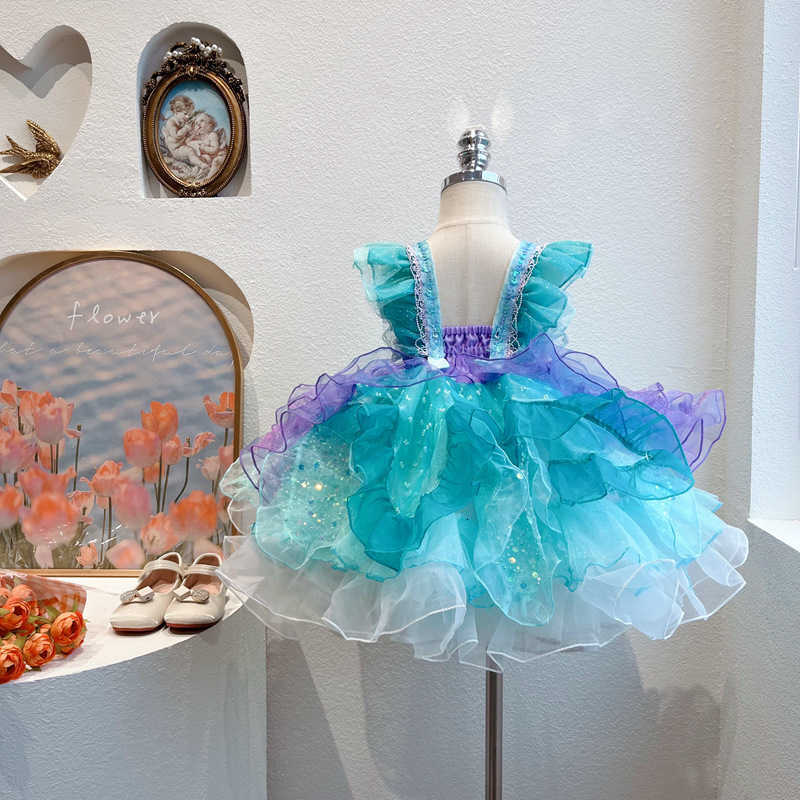 Girl's Dresses Girl's Mermaid Lolita Dress Sparkling Sequin Super Beautiful Pengpeng Princess Dress Mermaid Concubine Dress
