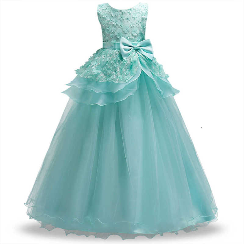 Girl's Dresses Girls' princess dress children's wedding dress fluffy dress flower children's embroidered performance dress long dr