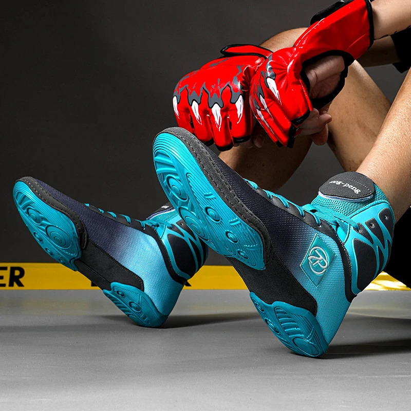 Professional Competition Sports Men Wrestling Shoes Breathable Boxing Shoes for Mens Anti Slip Sport Shoes Men Training Shoe 240607