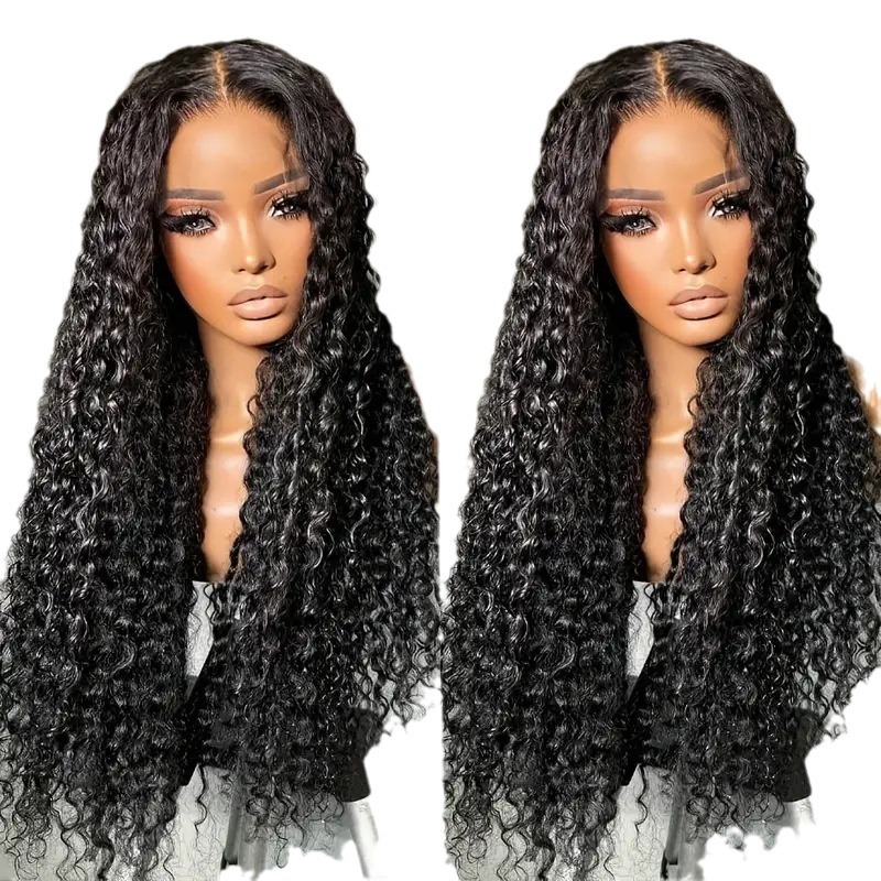 Wholesale High Definition European And American Fashion Wigs African Hot Selg Front 13*4 Lace Small Curly Hair Wig Natural Black