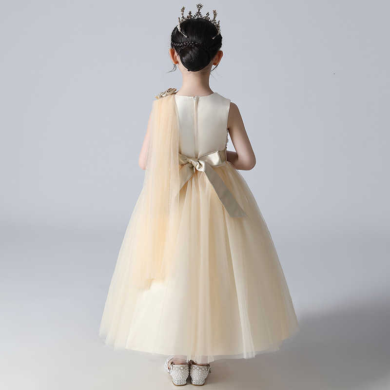 Girl's Dresses Children's evening dress princess dress high-end flower girl host piano performance dress long girl dress