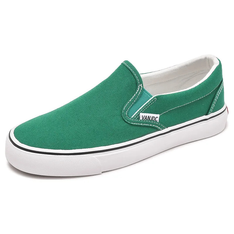Canvas Women White Couple Slip on Flat Comfortable Casual Fashion Platform Ladies Vulcanized Shoes Zapatillas Mujer 240607