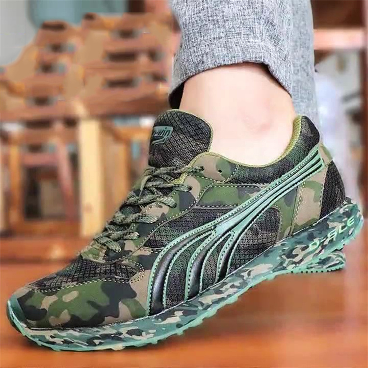 running Summer light training camouflage wear-resistant and shock-absorbing outdoor sports shoes free shipping Lhshoe
