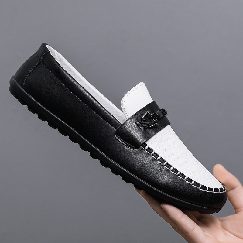 London 2024 Spring Men's Business Formal Leather Loafers, Black, Soft Sole, Korean Style dh5727163