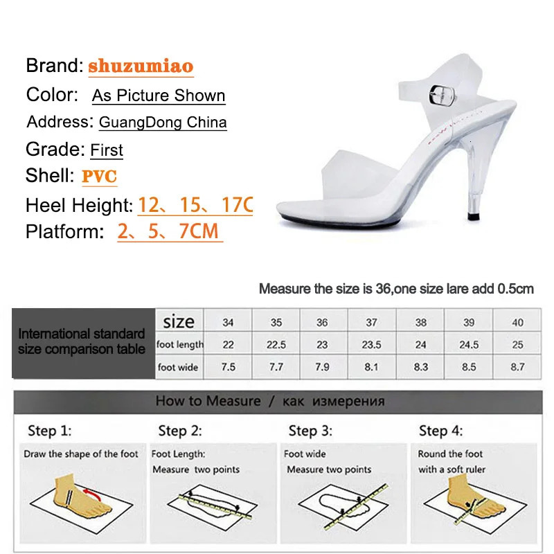 Steel Tube Dancing Sandals Women Quality Ultra-high Heel 7-20CM Transparent Crystal Lady Shoes Model Catwalk large yard 240528