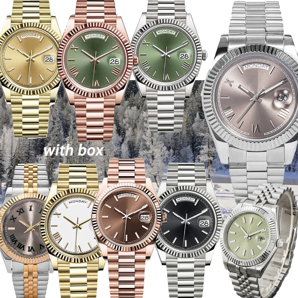 watch womans automatic mens watch stainless steel sapphire waterproof luminous classic couples wristwatches montre 41/36/28mm