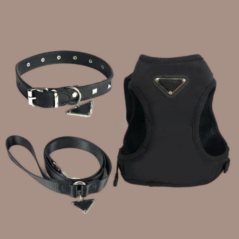 Harness And Leashes Set Leather Pet Collar Leash With Handbag Soft Dog For Small Medium Dogs Poodle Z241220
