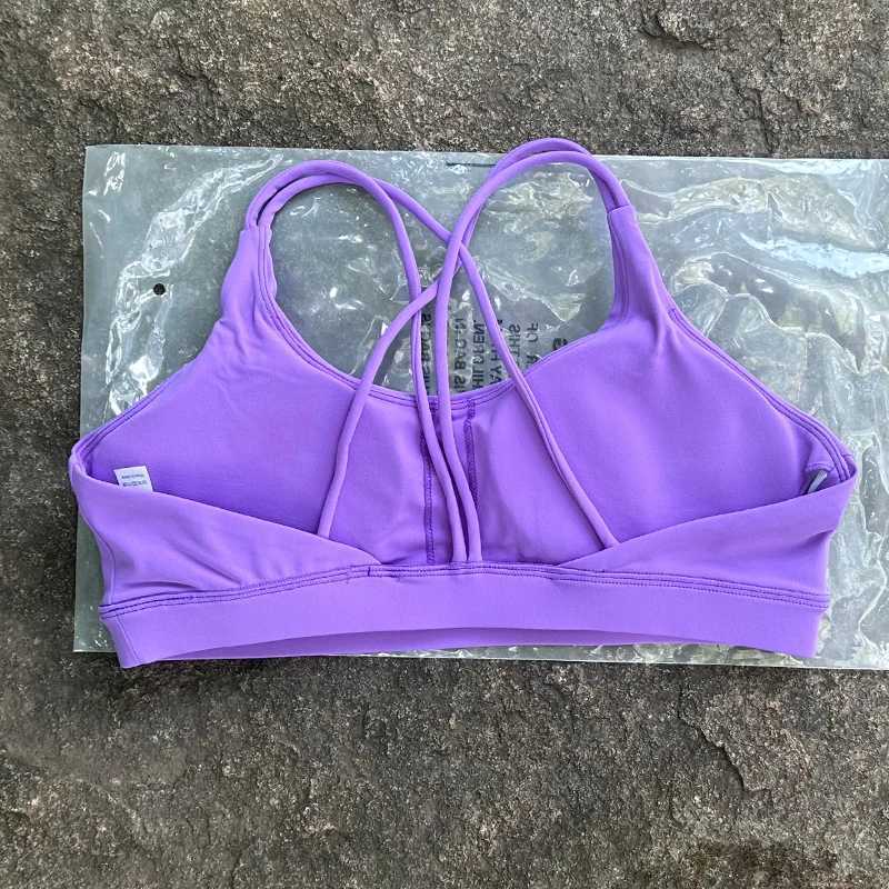 Yoga Outfit Womens Sports Bra Cross Belt Top Womens Push Up Sports Bra Yoga Gym Cutting Top Bra Fitness Top Sports Bra Breathable Bra J240607