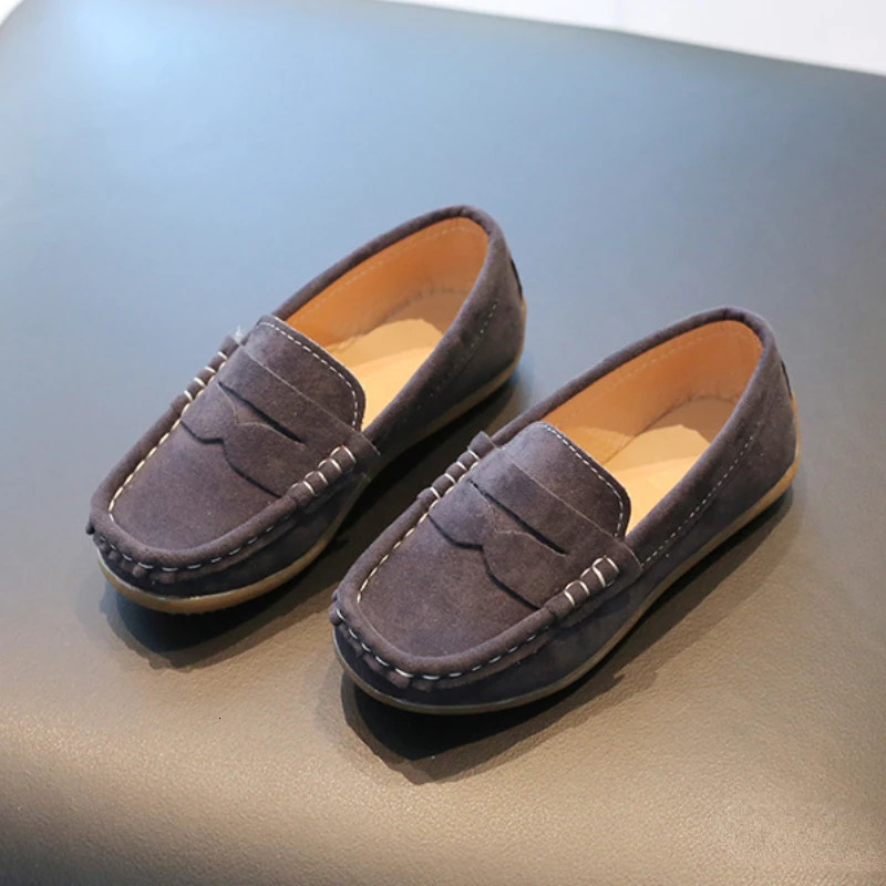 Kids Loafers Flats Shoes Breathable Non-slip Childrens Leather Shoes Fashion Causal Versatile Boys School Formal Slip on Shoes 240528