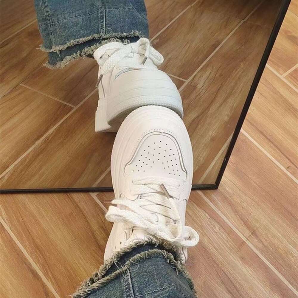 Ddmyoutdoor Thick Soled Raised Small White Shoes For Women Versatile In Spring Autumn Internet Celebrity Super Hot Instagram Trend Student Sports And 