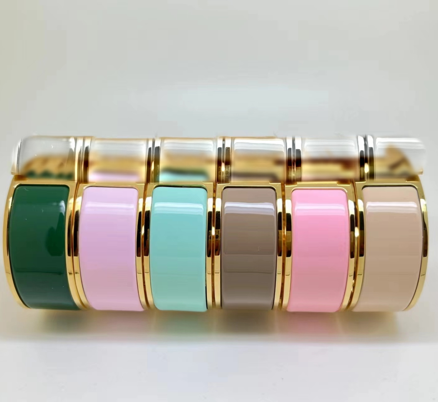 Clic Cadenas wide bangle for woman designer bangle clic clac couple for man Gold plated 18 K T0P highest counter classic style jewelry with box 050