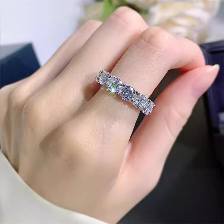 Choucong Brand Designer Gorgeous Sparkling Luxury Jewelry Wedding Rings Real 100% 925 Sterling Silver Round Cut White Moissanite Diamond Women Engagem