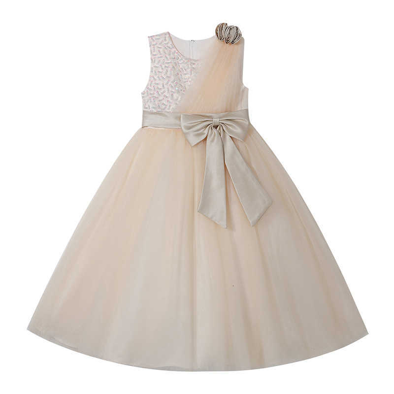 Girl's Dresses Children's evening dress princess dress high-end flower girl host piano performance dress long girl dress